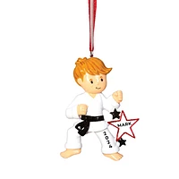 Karate Boy Ornament