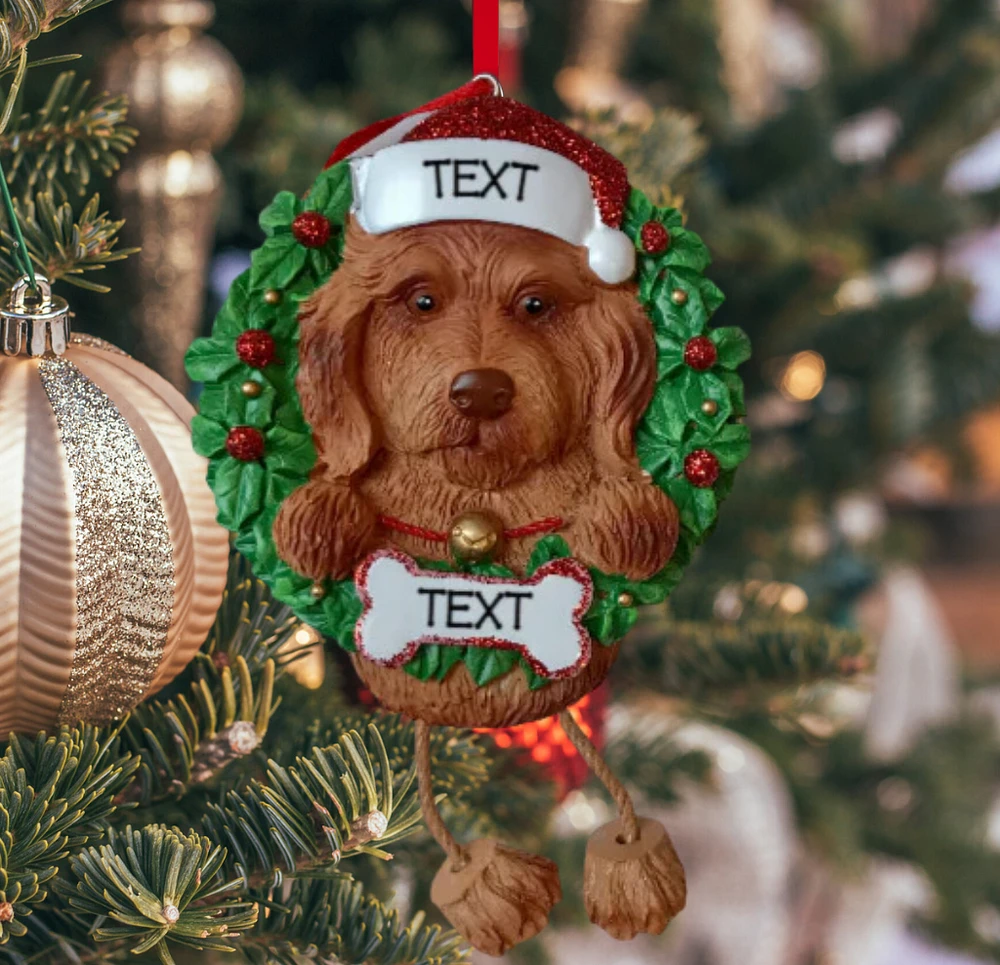 Labra Doodle Dog Ornament