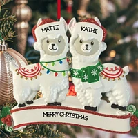 Llama Family of 2 Ornament