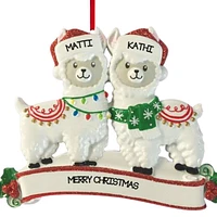 Llama Family of 2 Ornament