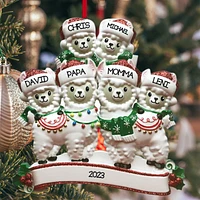 Llama Family of 6  Ornament