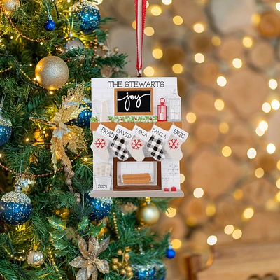Mantle Stocking Family of Ornament