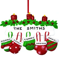Mitten Family of 5 Ornament