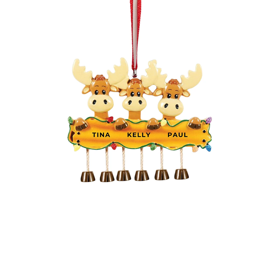 Moose Family of Ornament