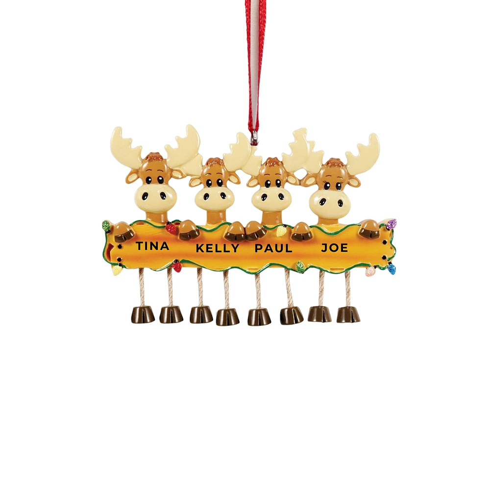 Moose Family of 4 Ornament