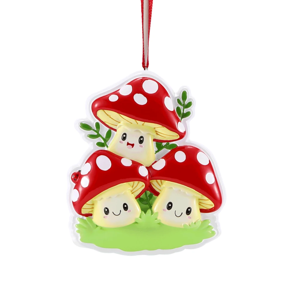 Mushroom Family of Ornament