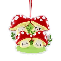 Mushroom Family of 4 Ornament