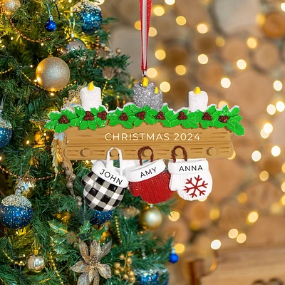 New Mitten Family 3 Ornament