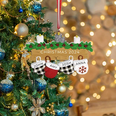 New Mitten Family 4 Ornament
