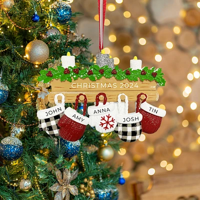 New Mitten Family 5 Ornament