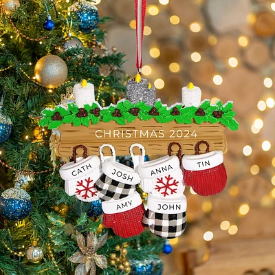 New Mitten Family 6 Ornament