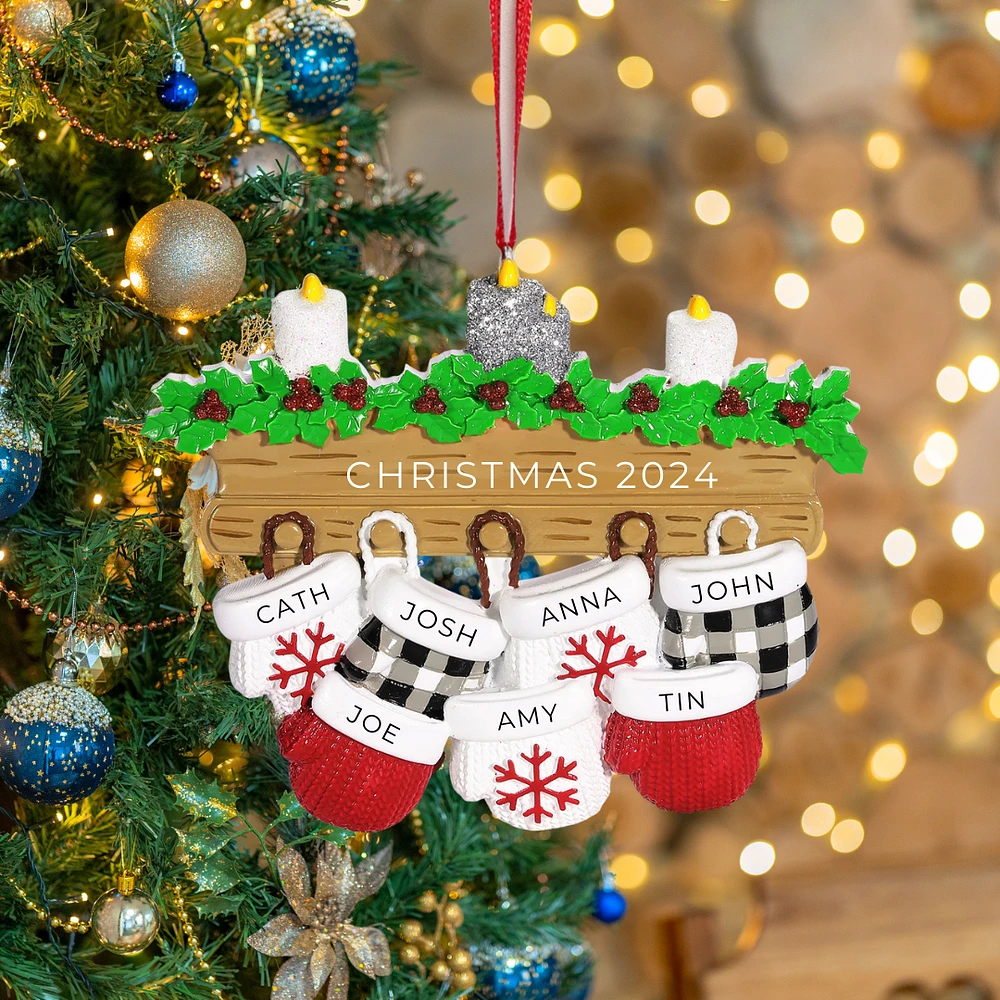 New Mitten Family 7 Ornament