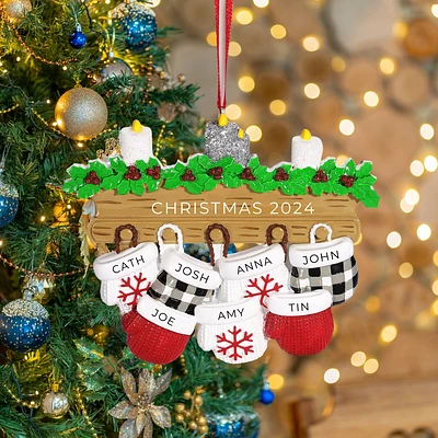 New Mitten Family 7 Ornament