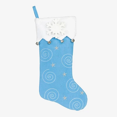 New Blue Swirl Stocking