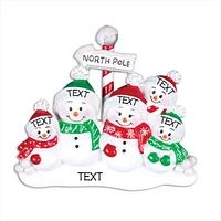 North Pole Family of Ornament