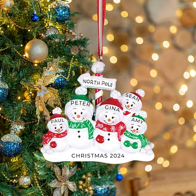 North Pole Family of Ornament