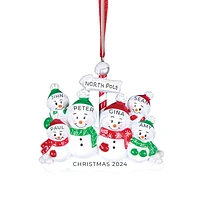 North Pole Family of 6 Ornament