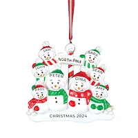 North Pole Family of 8 Ornament