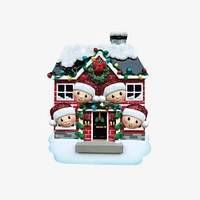 New House Family of 4 Ornament