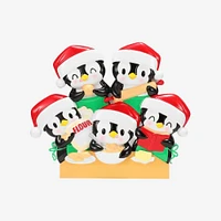 Penguin Baking Family of 5 Ornament