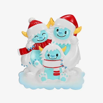 Yeti Family of 3 Ornament