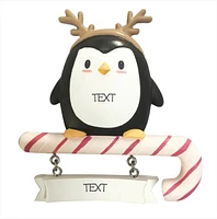 PENGUIN IN REINDEER COSTUME Ornament