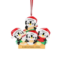 Penguin Baking Family of 4 Ornament