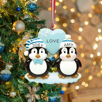 Penguin Couples Ornament