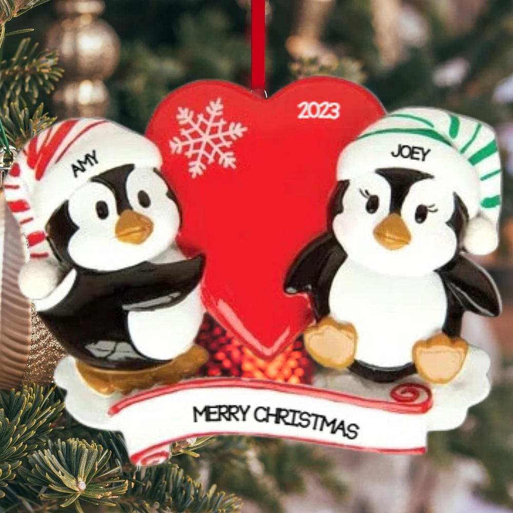 Penguin Couples Ornament