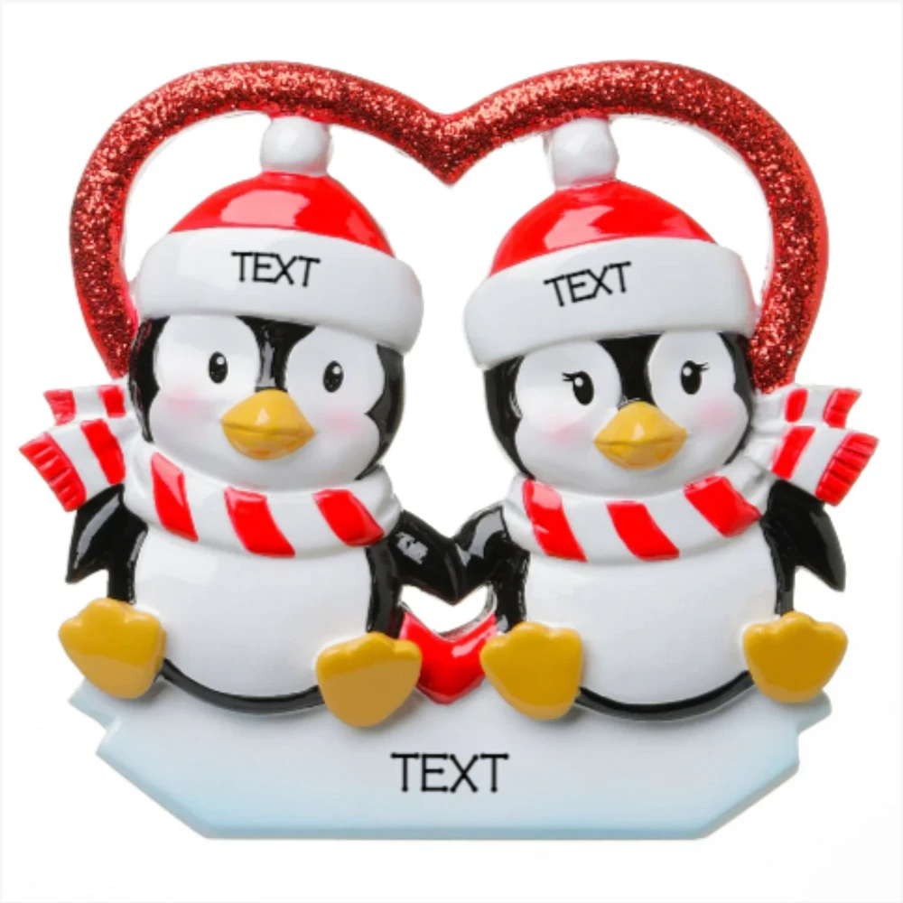 Penguins in Love Ornament