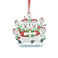 Polar Bear Family of 7 Ornament