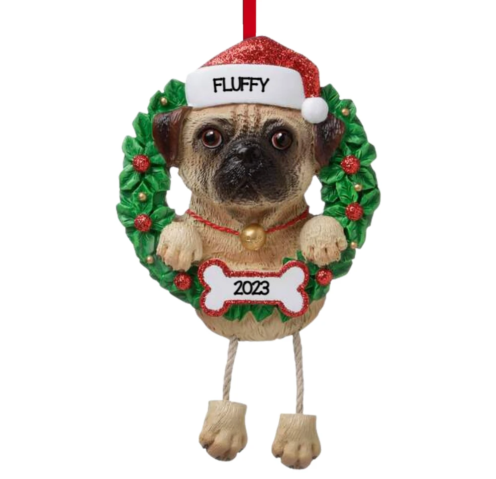 Pug Dog Ornament