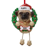 Pug Dog Ornament