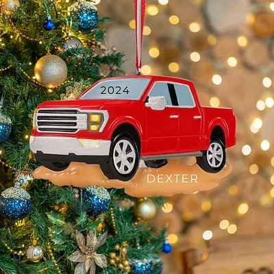 Red Pick Up Truck Ornament