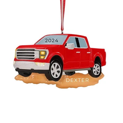 Red Pick Up Truck Ornament