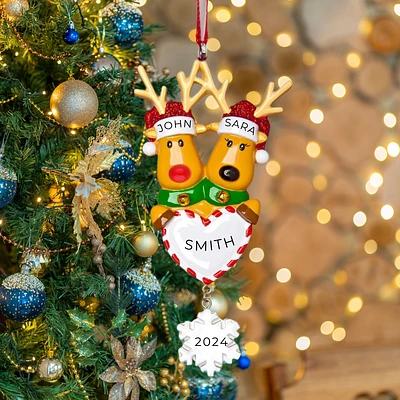 Reindeer Family of 2 Ornament