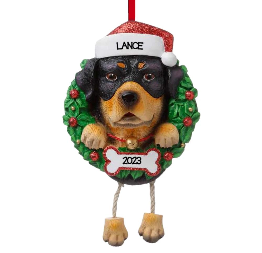 Rottweiler Dog Ornament