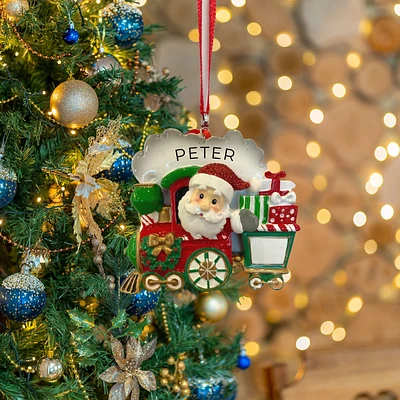 Santa train Ornament