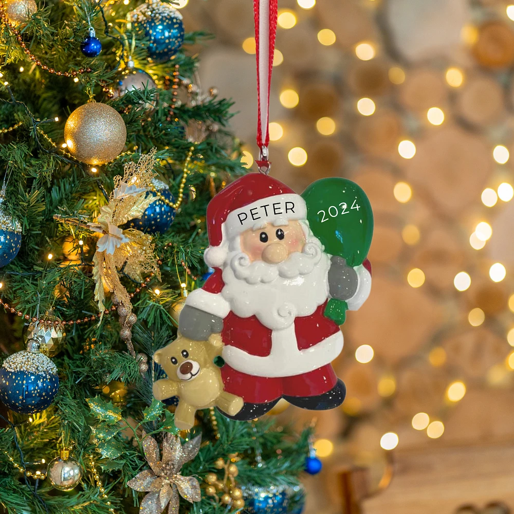 Santa with toys Ornament