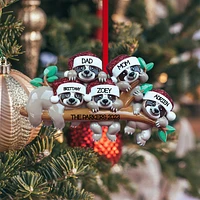 Sloth Family - Family of 5 Ornament