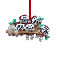 Sloth Family - Family of 5 Ornament