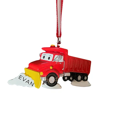 Snow Plow Ornament