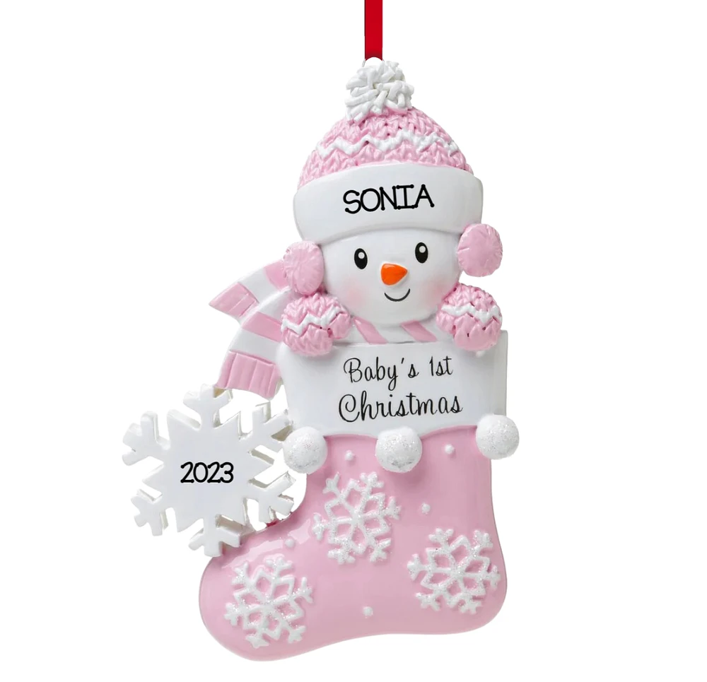 Snowbaby in Stocking