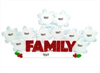 Snowflake Family of - Table Topper Stand Decoration