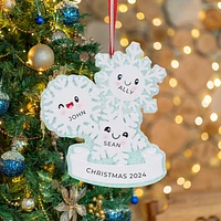 Snowflake Family of 3 Ornament