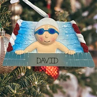 Swimmer Boy Ornament