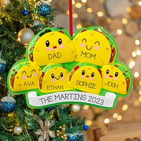 Taco Family of 6 Ornament