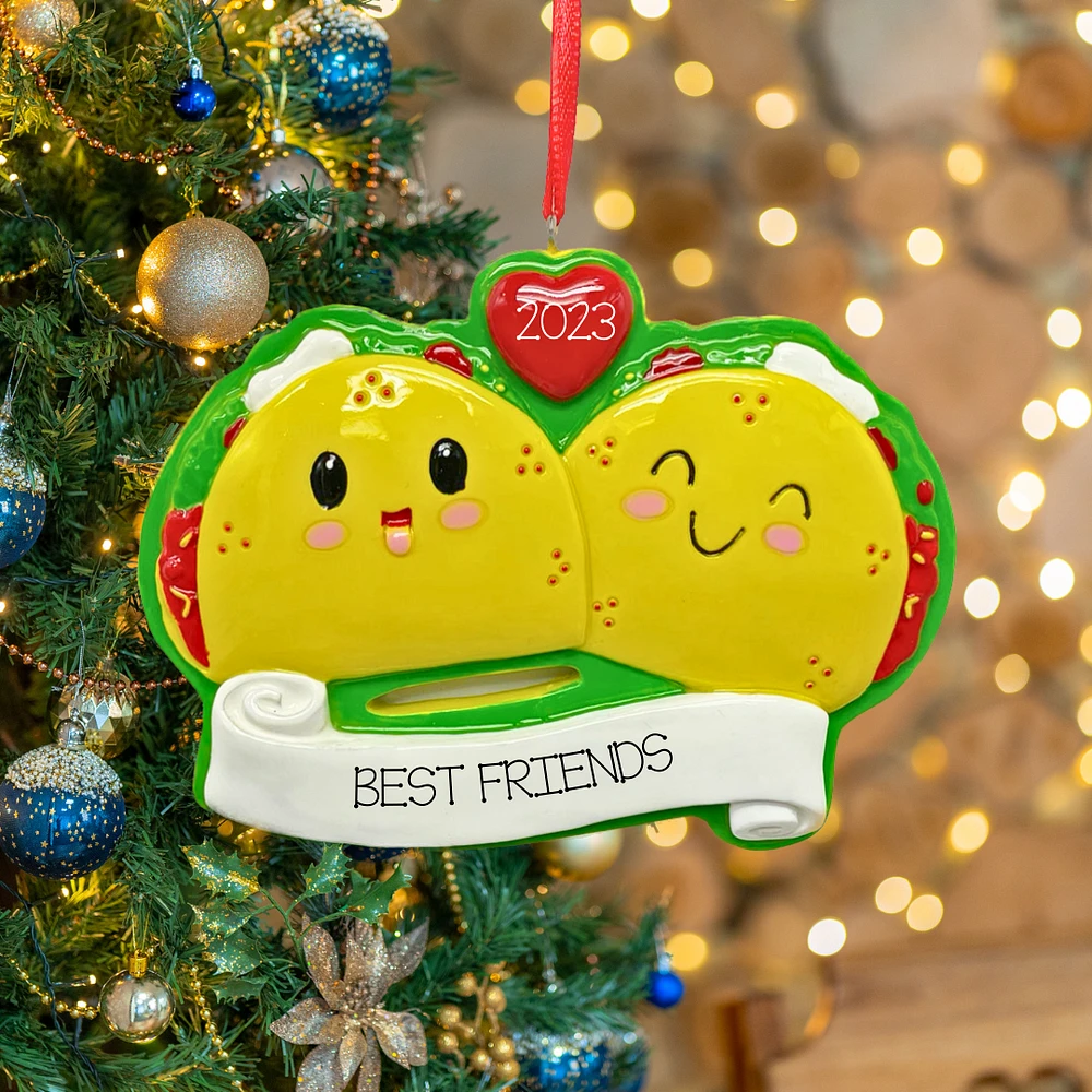 Taco couple Ornament