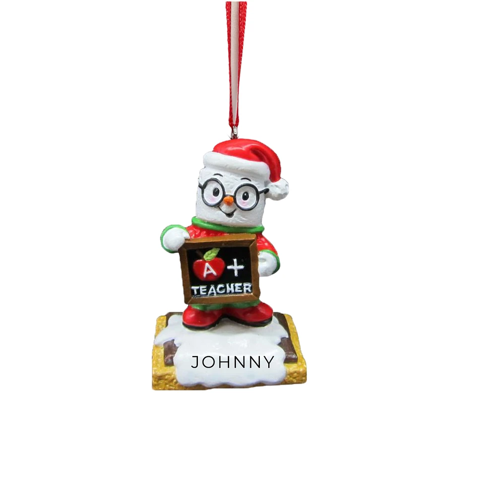 Teacher Snowman Ornament