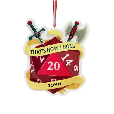 "That's How I Roll" RPG Dice Ornament